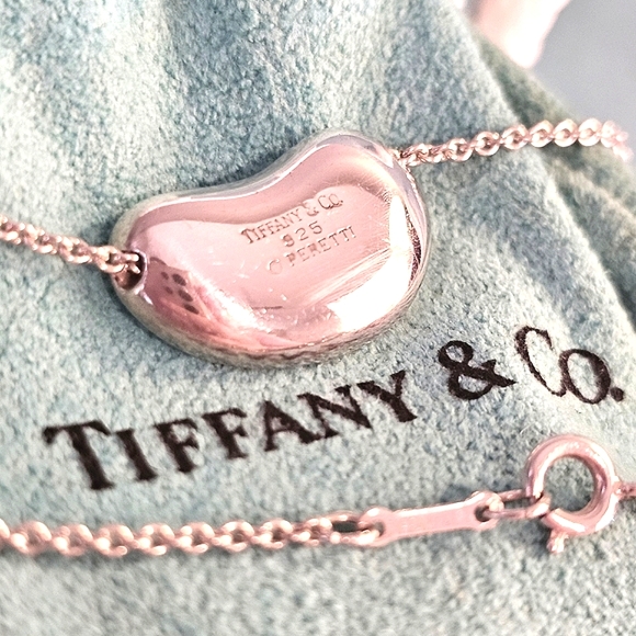 🫘Tiffany & Co. Large Bean Elsa Peretti Vintage Sterling 925 Pendant Necklace🌟 - Picture 16 of 16
